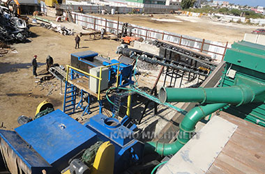 Large Horizontal Hammer mill Shredder And Scrap Metal Shredding Plant