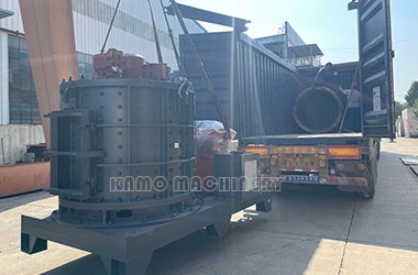 KPS2012 vertical crusher and chain conveyor were successfully shipped to the port