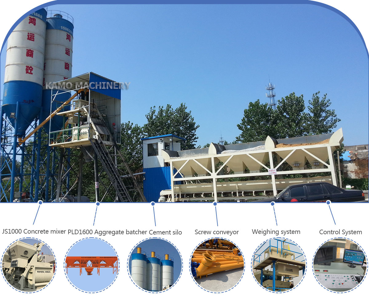 HZS50 CONCRETE BATCHING PLANT