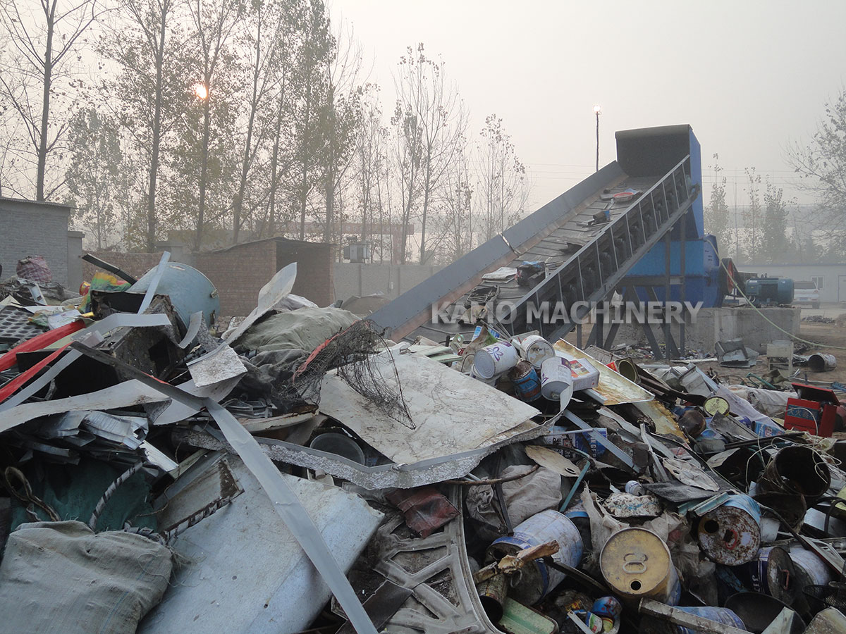 PS1680 scrap metal shredding production line