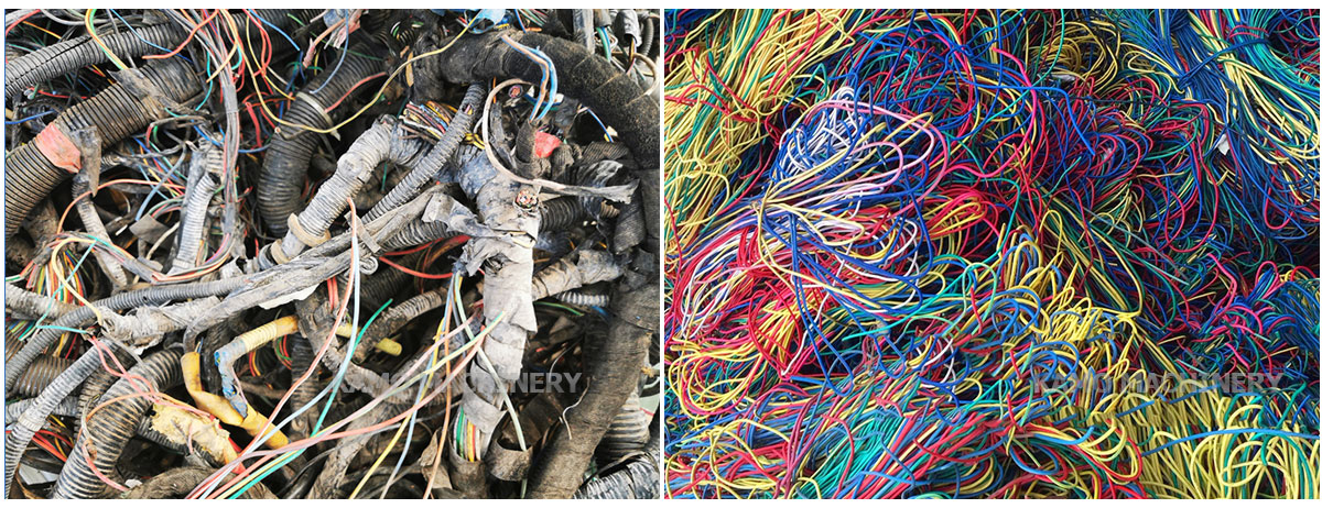 waste cables and wires