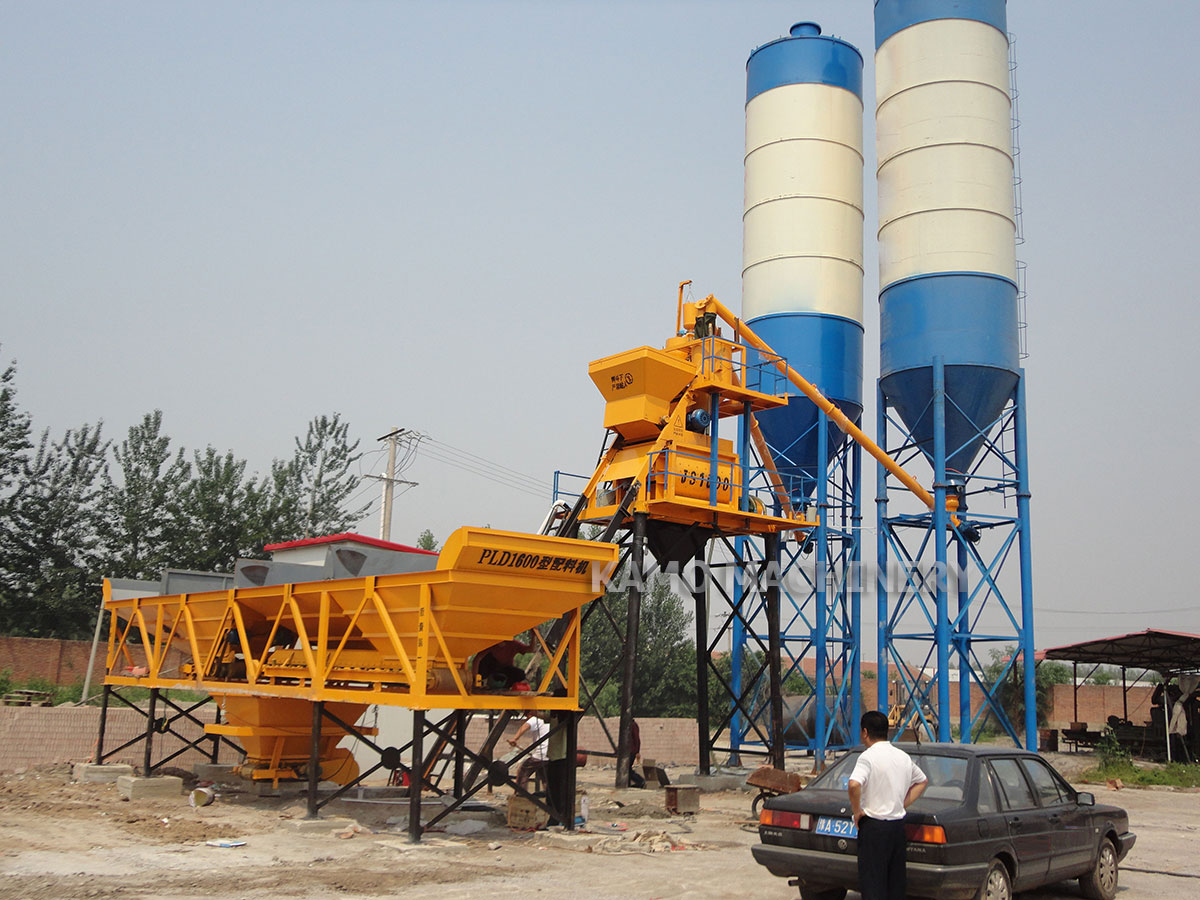 HZS50 concrete batching plant