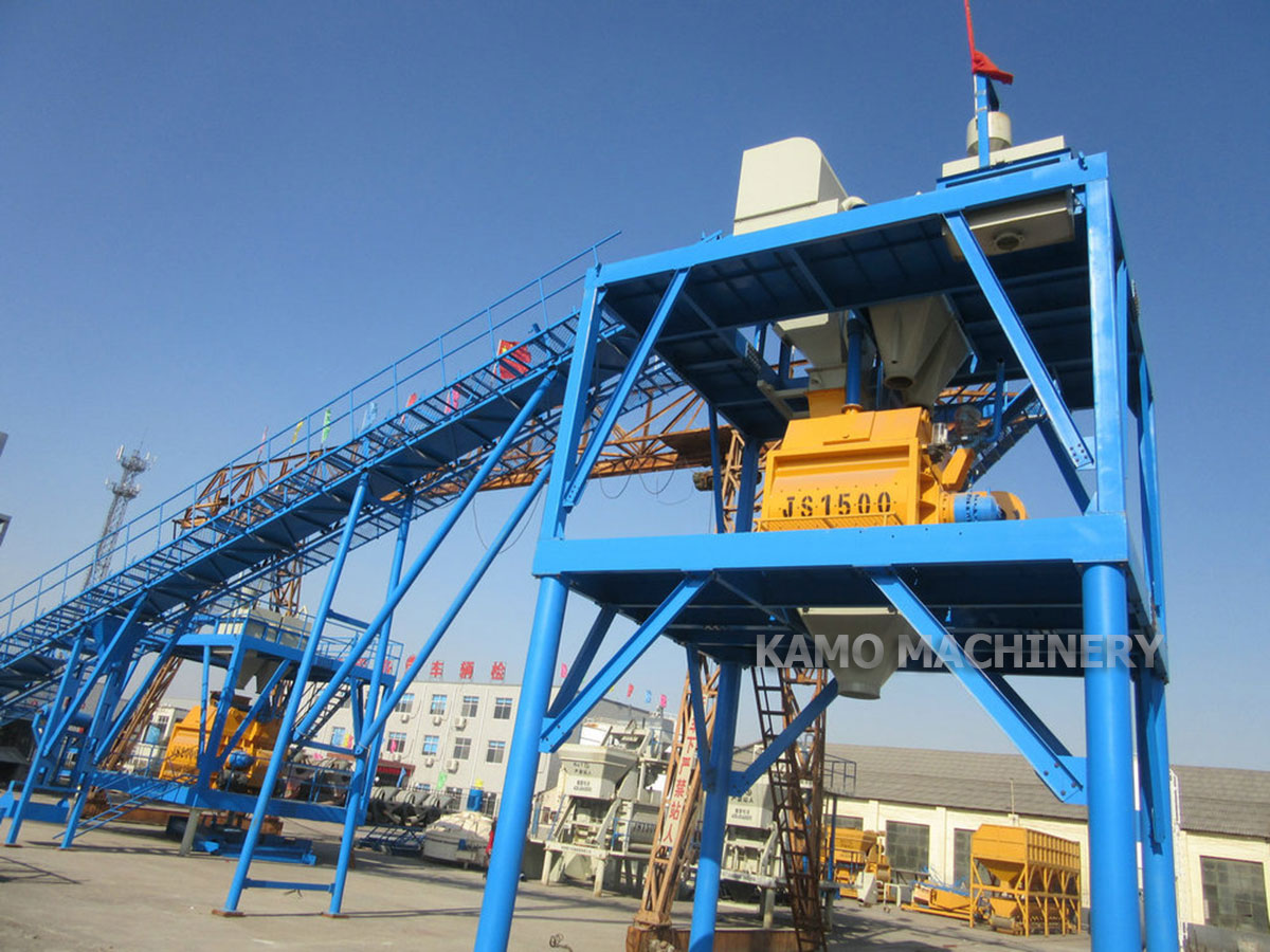 HZS90 concrete batching plant