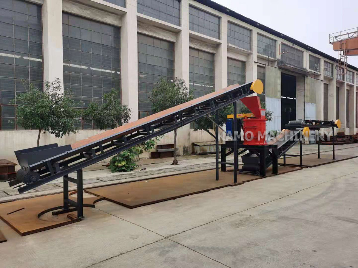 waste cans crushing and sorting production line