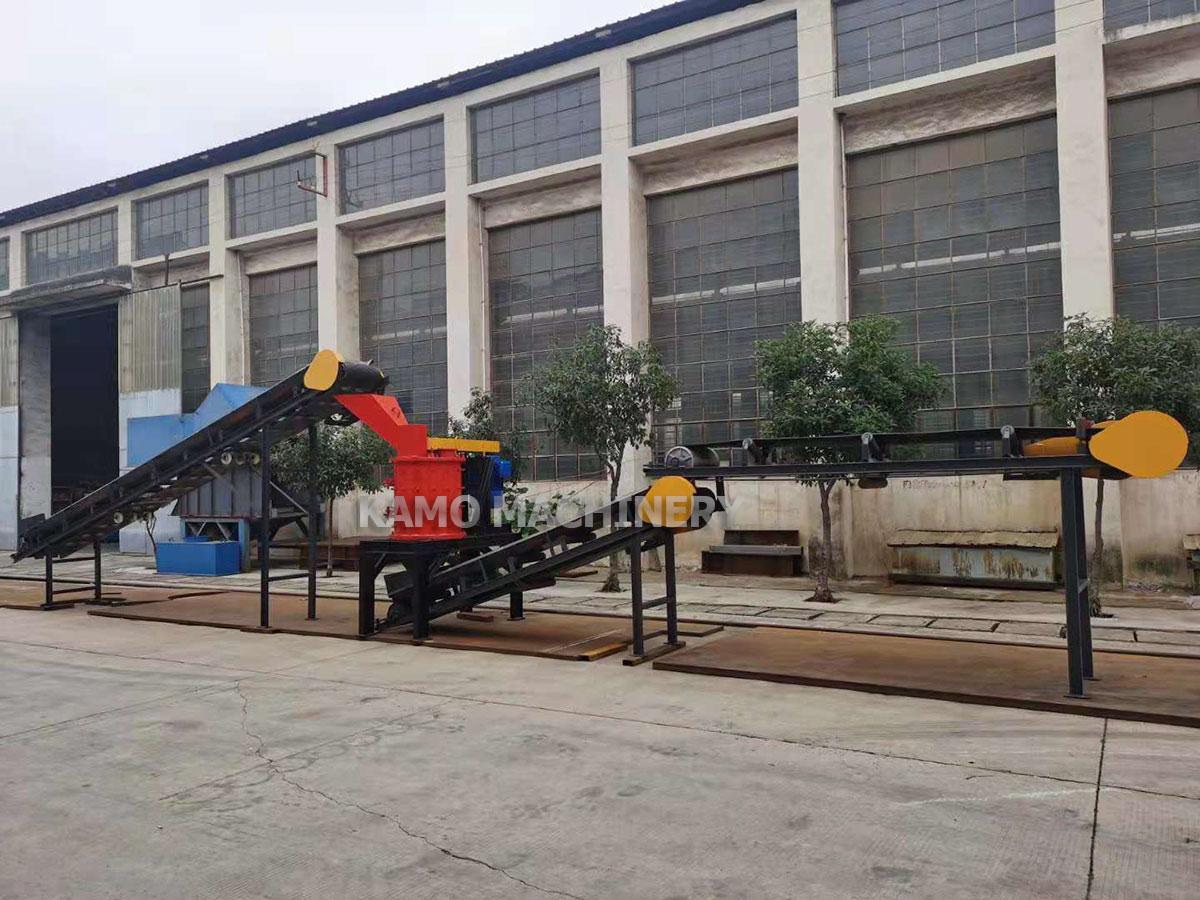 waste cans crushing and sorting production line