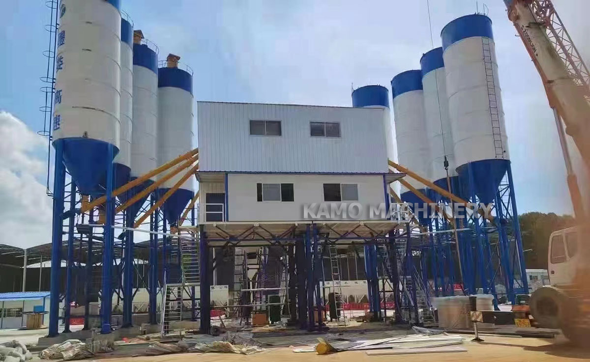 HZS240 concrete mixing plant