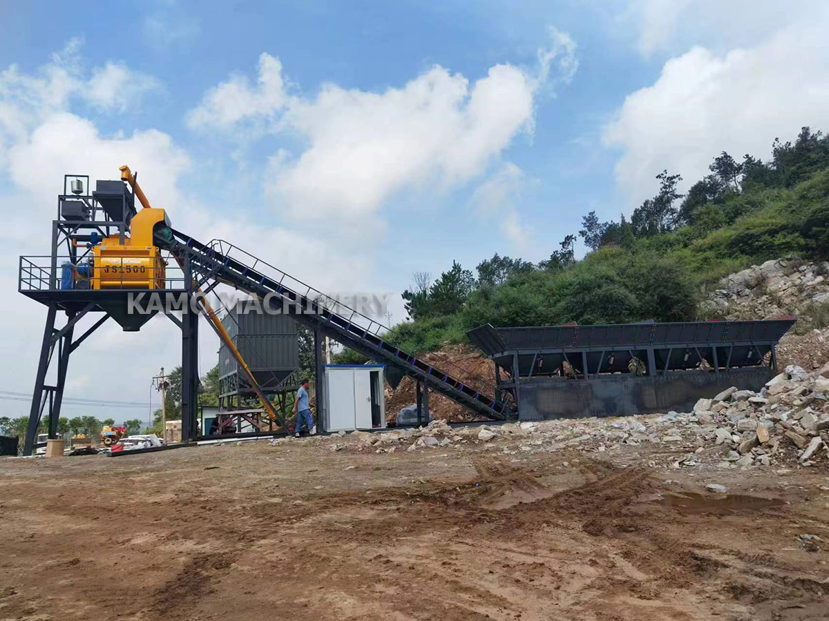 foundation-free concrete batching plant