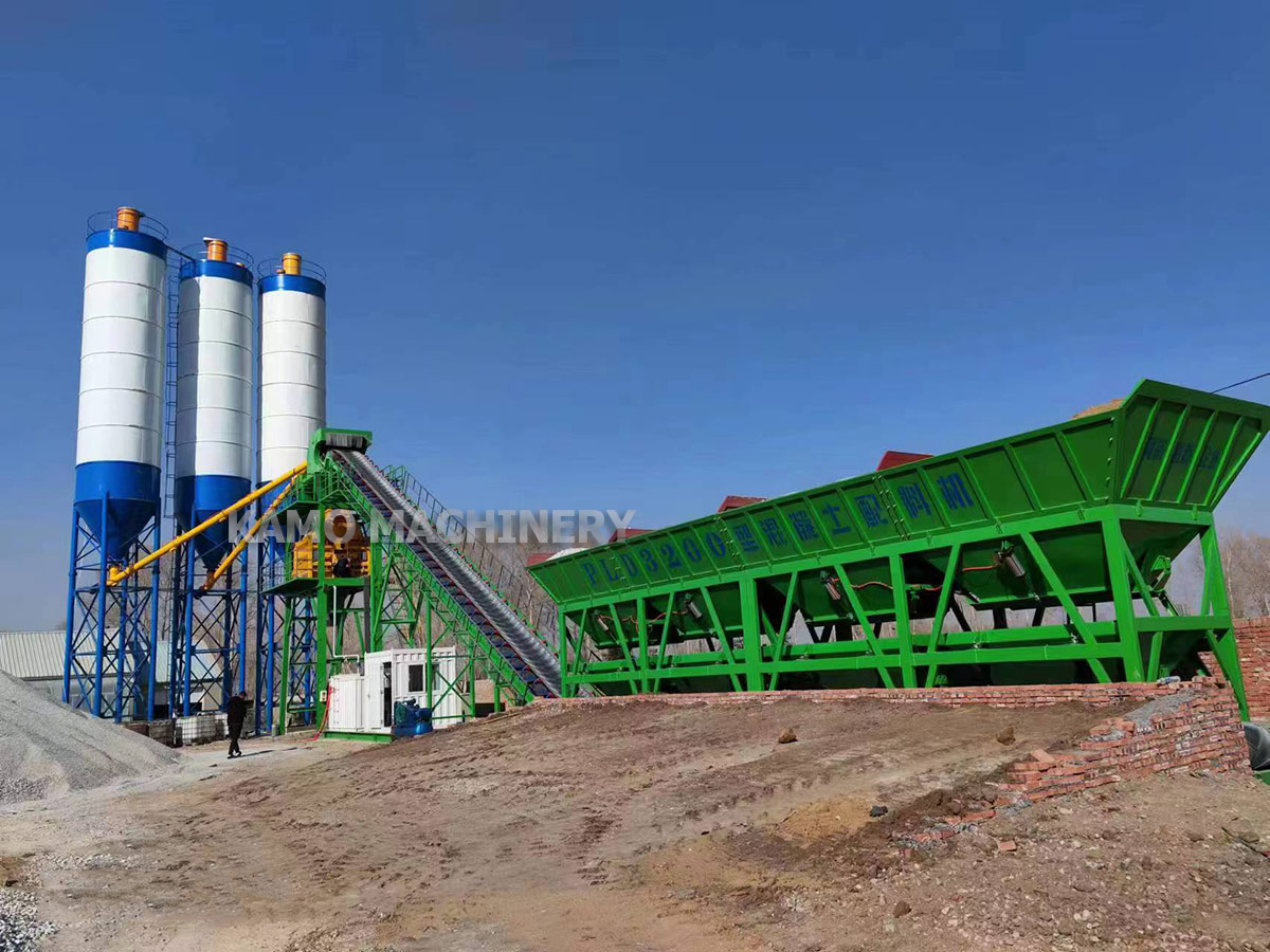 foundation-free concrete batching plant