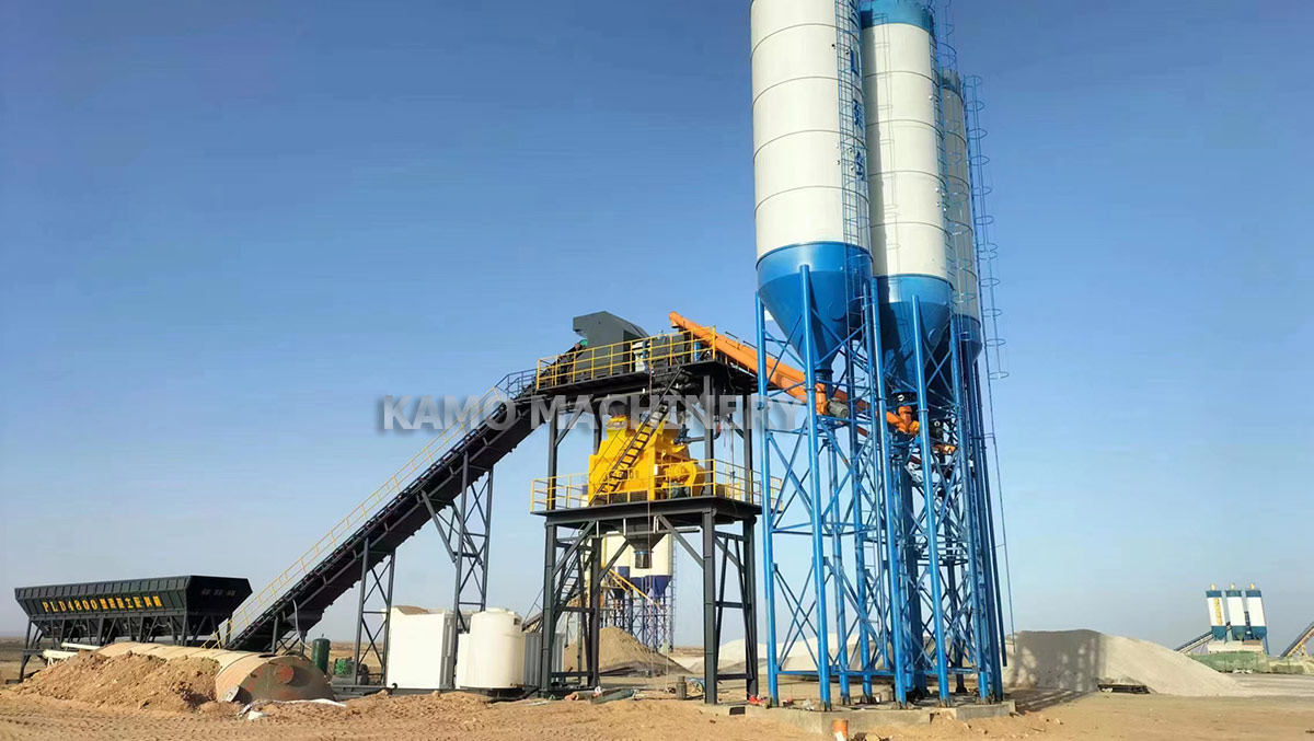 foundation-free concrete batching plant