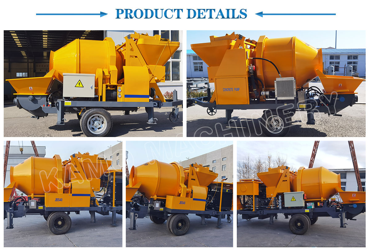 concrete mixer pump details